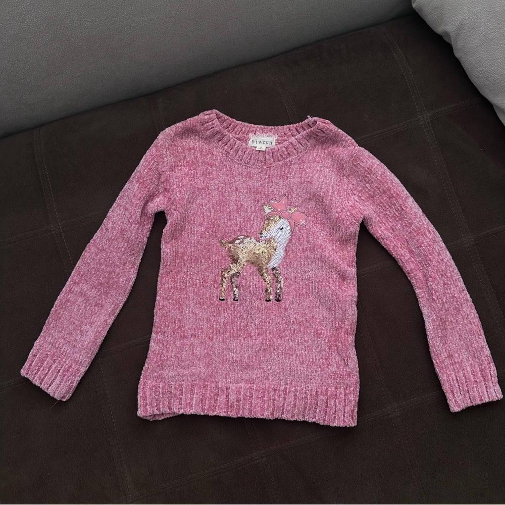 NEW!!! BTween Toddler Girl Sweater w/ Deer, Size 5T
